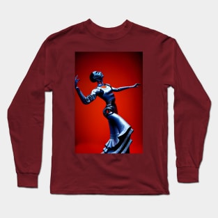 Robot Cyborg passionately dancing Flamenco Long Sleeve T-Shirt